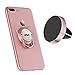 Apqdw Ring Phone Holder for Car Phone Holder, Cell Phone Ring Stand for Phone Car Mount, Magnetic Phone Ring for iPhone Car Holder Mount (Rose Gold)