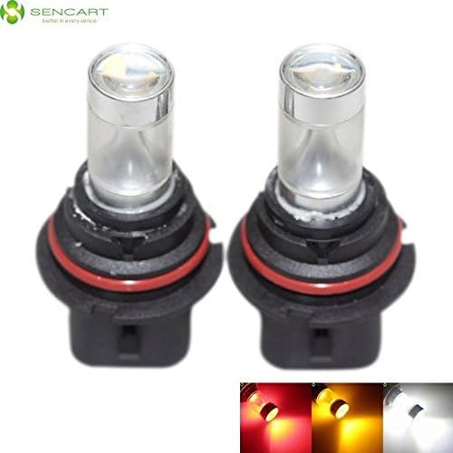UXOXAS 0.5 2 x 9004 HB1 P29T 30W 6xCREE White/Red/Yellow/Cold White 2100LM 6500K for Car Fog Light/daytime running lights 12-24V