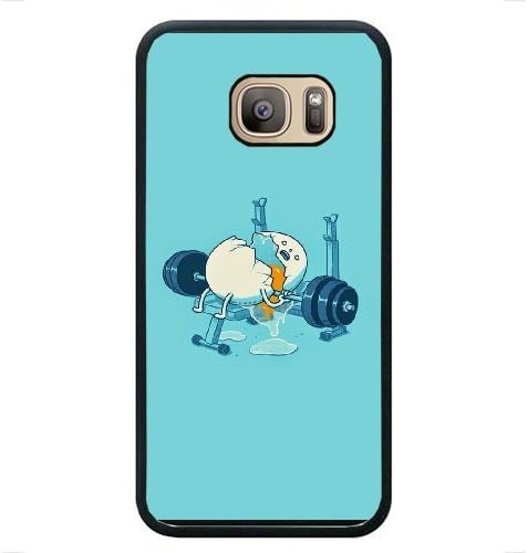 Samsung Galaxy S7 Phone Case,Cartoon Custom-designed, Eggs Injured,Creative Fashion Phone Case,Hard Shell Black