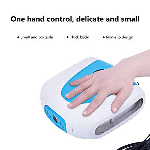 Multi-Funcion Mini Car Air Pump for Car Tires with LED Light Digital Air Pump for Commercial Vehicles, Motorcycles, Bicycles, Balls, Inflatable Cushions, Kayaks-Blue - Thumbnail 5