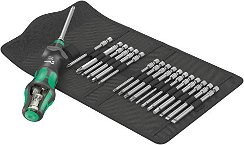 Wera '05057483001 Kraftform Kompakt Turbo Imperial 1 Getriebe-Schraubendreher-Satz, 19-teilig