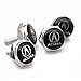 TKXT 4 Pcs Separate Zinc alloy Logo License Plate Frame Bolt Screws Fastener For Acura（Black）