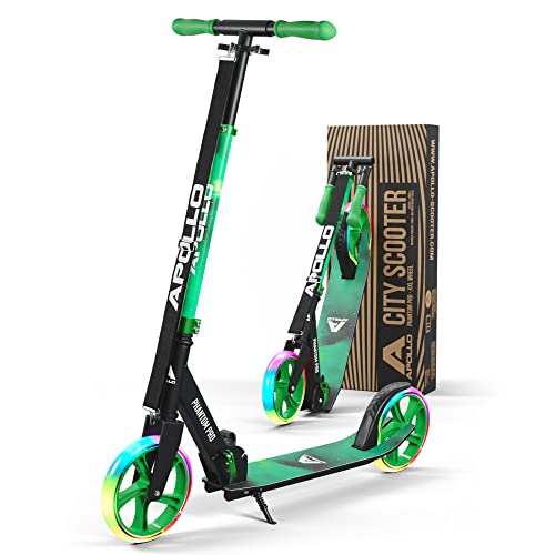 Apollo Phantom Pro City Scooter, Roller Kinder & Erwachsene, Meteor, LED
