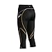 CW-X Conditioning Wear Women's 3/4 Length Stabilyx Tights, Black
