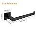 Nolimas Matte Black Bath Towel Bar Single Bars Towel Ring Classic Wall Mounted SUS304 Stainless Steel Bathroom Towel Rack Toilet Kitchen Towel Shelf Single Layer