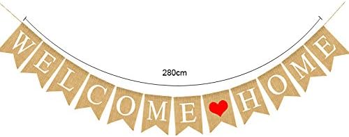 jijAcraft Welcome Banner, 3.5M Welcome Decoration with Heart - Image 5