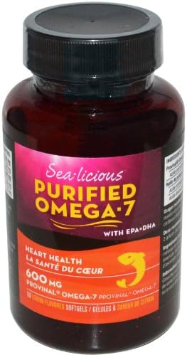 Sea-licious Omega-7 with Provinal, 600mg, 60 Softgels