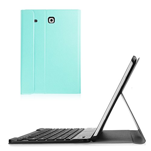 Fintie Blade X1 Samsung Galaxy Tab E 9.6 Keyboard Case Cover - Smart Slim Shell Light Weight Stand with Magnetically Detachable Wireless Bluetooth Keyboard for Tab E 9.6-Inch Tablet, Blue