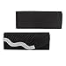 Jubileens Satin Wavy Crystal Bag Evening Prom Bridal Wedding Purse Clutch Handbag (Black)