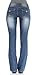 Angels Jeans Junior Double Button Long Inseam Bootcut Jeans