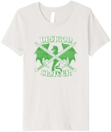 Kids Dragon Slayer Shirt - Medieval Hero Knight Shirt Kids 12 Silver
