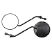 GOOFIT 2pcs Universal 8mm Black Round Plastic Rearview Mirrors for 50cc 70cc 90cc 110cc 125cc 150cc 200cc 250cc ATV Scooter Motorcycle