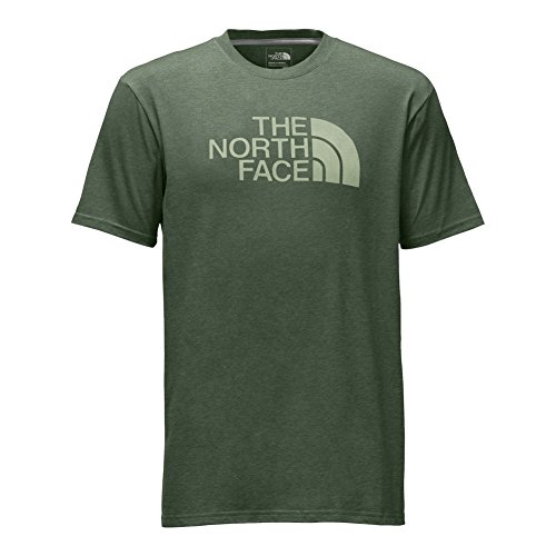 The North Face Men s S/S Half Dome Tee Thyme Heather/Rainy Day Ivory S