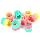 Fun Central 50 Pack - Mini Rainbow Magic Spring Assortment in Bulk for Birthdays Party Favor, Classroom Prizes, Goodie Bag Filler