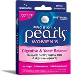 Enzymatic Therapy Pearls Yeast Balancing Probiotics Caps, 30 ct by Enzymatic