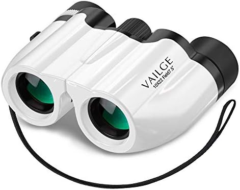 Vailge オペラグラス 10倍高倍率 Bak4レンズ 7 5 広視野 双眼鏡 軽量防水 折り畳み ライブ 望遠鏡 めがね対応 ホワイト 大決算セール コンサート用