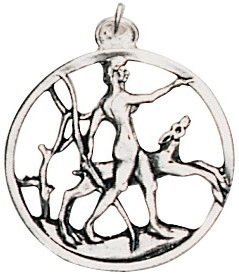 Earthsea Charms Diana - for Feminine Strength and Attraction Collection - Finished in Antique Silver