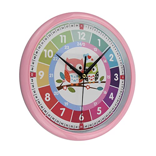 PROVIVID Silent Telling Time Teaching Clocks Battery Operated Non
