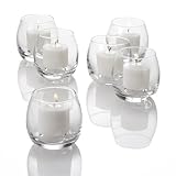 Set of 12 Eastland Votive Holders (Clear Petite Hurricane Holder)