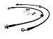 ISR Performance Parts IS-NIS-1225FRTS Stainless Steel Front Brake Lines - Nissan 240sx S13/S14