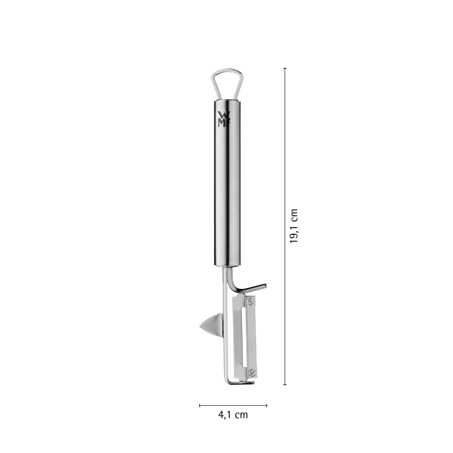 WMF Profi Plus Kartoffelschäler Pendelklinge 19 cm, Pendelschäler einschneidig, Sparschäler, Gemüseschäler, Cromargan Edelstahl teilmattiert, spülmaschinengeeignet 8