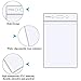Fushing Pack of 50 Clear Plastic Vertical Badge Holders, Name Tag Holders, Card Holders (L)