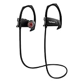 NEXGADGET Bluetooth Headphones, V4.1 Wireless In Ear Earbuds with Mic, IPX5 Waterproof Earphones, Stereo Noise Cancelling Sport Headset (8-Hours Playtime & Secure Ear Hooks)