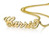 18k Gold Plate Name Necklace - Custom Made Any Name