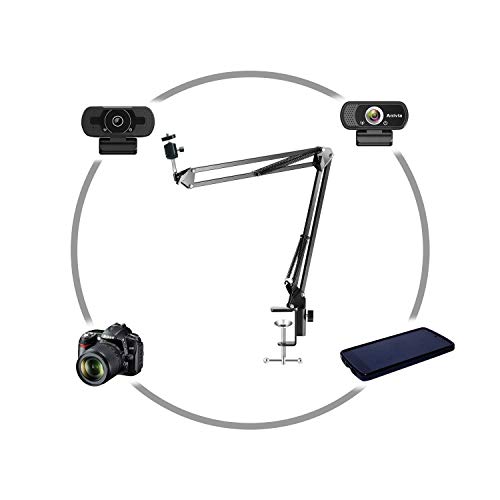 Anivia Webcam Stand,Webcam Clamp Mount Suspension Scissor Tripod Stand Holder Camera arm for Webcam W8 W5 C922 C930e C930 C920 C615