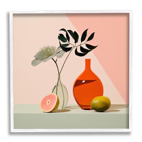 Stupell Industries Pastel Blocked Still Life Framed Giclee Art by Lazar Studio