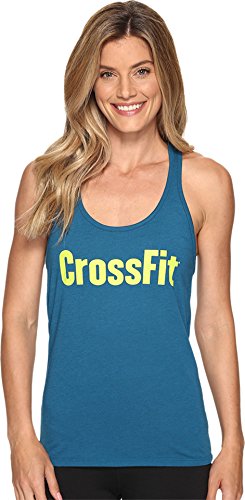 Reebok Women's CrossFit Forging Elite Fitness Tank Top Emerald Tide Tank Top