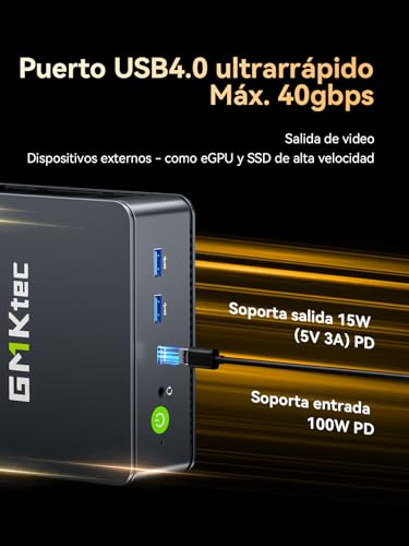 GMKtec M6 Ultra Mini Gaming PC with Ryzen 7640HS (6600H/6800U Replacement), 32GB DDR5 RAM, 1TB SSD, Dual Nic LAN 2.5GbE, Triple Display 4K, WiFi 6, USB4, BT 5.2, DP, HDMI 2.0