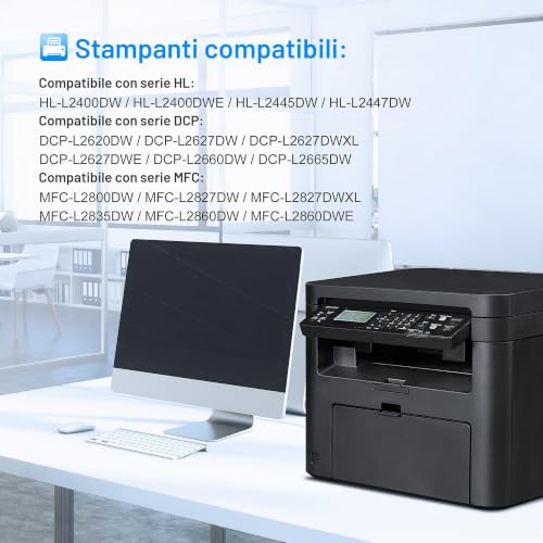 LxTek TN2510XL TN2510 Compatible for Brother TN-2510XL TN 2510 XL Toner for Brother MFC-L2800DW HL-L2400DWE MFC-L2835DW HL-L2445DW MFC-L2860DWE MFC-L2827DW DCP-L2665DW DCP-L26600 DW (DW (Black, 2-Pack Size