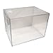 Mini Football Helmet Display Case - 4 Pack of 7 Inch Crystal Clear Display Holders that Fits all Models of Miniature Foot Ball Helmets, Goalie Masks, and other Small Sports Gear