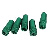 MagiDeal 5pcs Bicycle Presta Wheel Rims Tyre Stem Air Valve Caps Dust Cover - Green