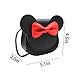 Bolley Joss Crossbody Purse Bowknot Shoulder Bag Handbag Little Girl's Cute Purse with Cartoon Mouse Ears