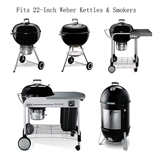 Hongso 8835 22 inch Polished Porcelain Coated Cast Iron Grill Grates for er 22.5 inches One