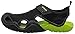 crocs Men's Swiftwater M Fisherman Sandal, Black/Volt Green, 11 M US