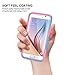 TOTU [Shock Proof] Soft Interior Scratch Resistant Dual-Layer Protective S6 Case For Samsung Galaxy S6 (2015), Blue/Pink