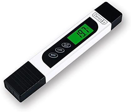 Zerosky Water Quality Tester, Digital 3-in-1 Water Tester with TDS, EC and Temperature Meter, 0-9990ppm. Professional Quality Water tester Device with LED Display, Ideal for Drinking Water, Hydroponic
