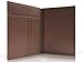 RFID Blocking Folding Leather Passport Holder Wallet For Men and Women - Brown