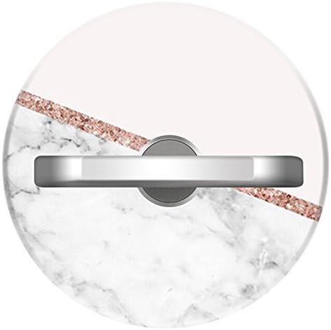 Finger Ring Stand, Customized Cell Phone Ring Grip Holder 360 Degree Rotation Universal for iPhone, iPad, iPod, Kindle, All Smartphones and Tablet Device - Pink Marble