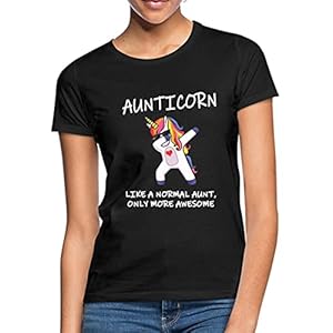 Spreadshirt® Aunticorn eenhoorn Vrouwen T-shirt