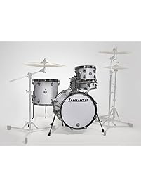 Ludwig LC179X028 Breakbeats 4 Piece Shell Pack with Riser, White Sparkle