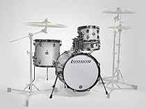 Ludwig LC179X028 Breakbeats 4 Piece Shell Pack with Riser, White Sparkle
