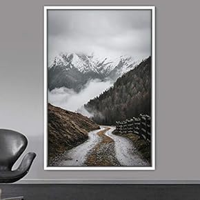 signwin Framed Canvas Wall Art Global Landscape Mountain...