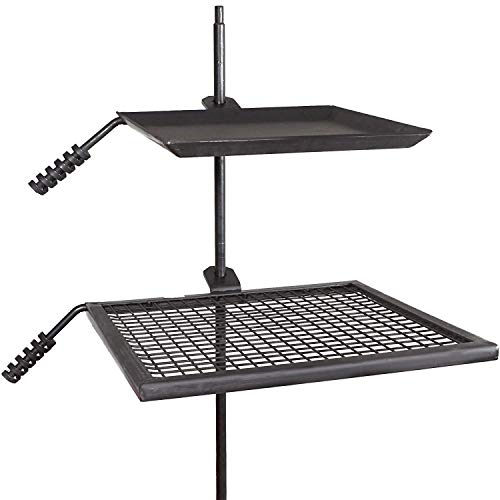 Titan Campfire Adjustable Swivel Grill Fire Pit Cooking Grate Griddle Plate BBQ - Thumbnail 6