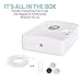 Ivation Portable Ozone Generator 600mg/h – Multipurpose Air Sterilizing & Freshening System w/2 Silicone Tubes, 3 Diffuser Stones & Timer; Purifies Air, Water, Food, Toothbrush