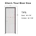 MAGZO Insulated Screen Door, White, Fit Door Size Up to 32 X 80 Inches, Modern Style, TPU Material