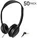 SmithOutlet 50 Pack Over The Head Low Cost Headphones in Bulk primary